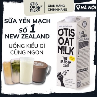 Sữa Yến Mạch OTIS OAT MILK The Barista One Không Đường, Hỗ Trợ Giảm Cân, Eat Clean - Hộp 1 Lít