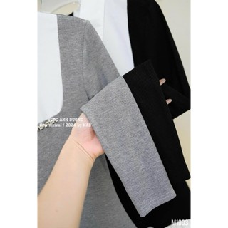 Đần tiểu thư chất zip ôm phối belum dáng ngắn