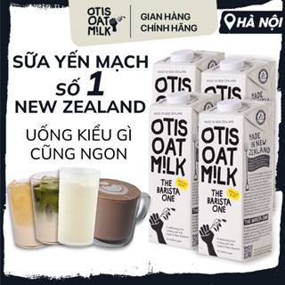 COMBO 4 Hộp 1 Lít Sữa Yến Mạch OTIS OAT MILK The Barista One Không Đường, Hỗ Trợ Giảm Cân, Eat Clean