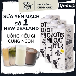 COMBO 3 Hộp 1 Lít Sữa Yến Mạch OTIS OAT MILK The Barista One Không Đường, Hỗ Trợ Giảm Cân, Eat Clean