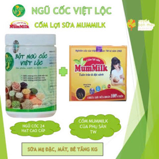 Ngũ cốc lợi sữa, ngũ cốc việt lộc kèm cốm lợi sữa mummilk - lợi sữa cho mẹ sau sinh