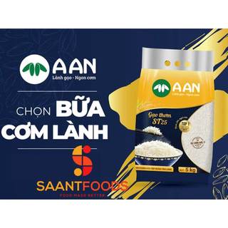 Gạo ST25 A An - Túi 5Kg (Ngon Nhất Thế Giới)