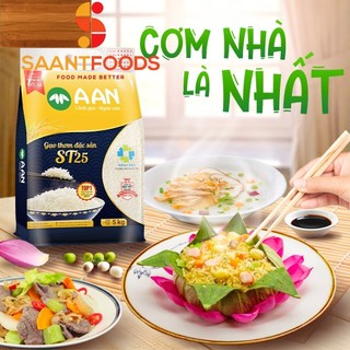 Gạo ST25 A An - Túi 5Kg (Ngon Nhất Thế Giới)