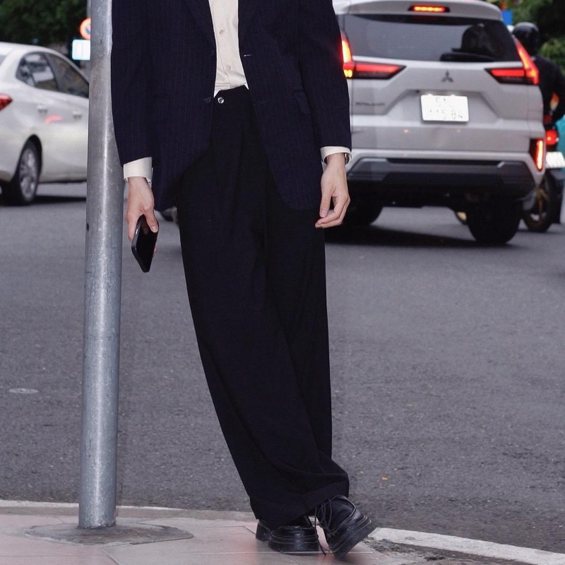 Quần tây ống rộng, chất liệu kaki mềm premium Doubo studio MENWEAR