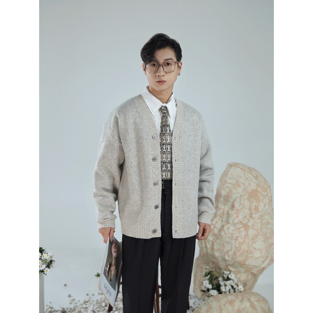 Áo khoác cardigan len nam phong cách Hàn Quốc - Style by EDEN.