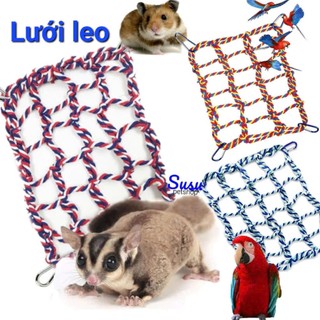Lưới leo dây thừng cho Sóc, Chim, Hamster ...... đồ chơi dây thừng