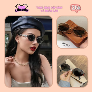  Kính Mát Nữ Oval Chụp Áo Dài Chống Tia UV400 Diva Luxury DV05 Kính Râm Unisex Phong Cách Lisa 