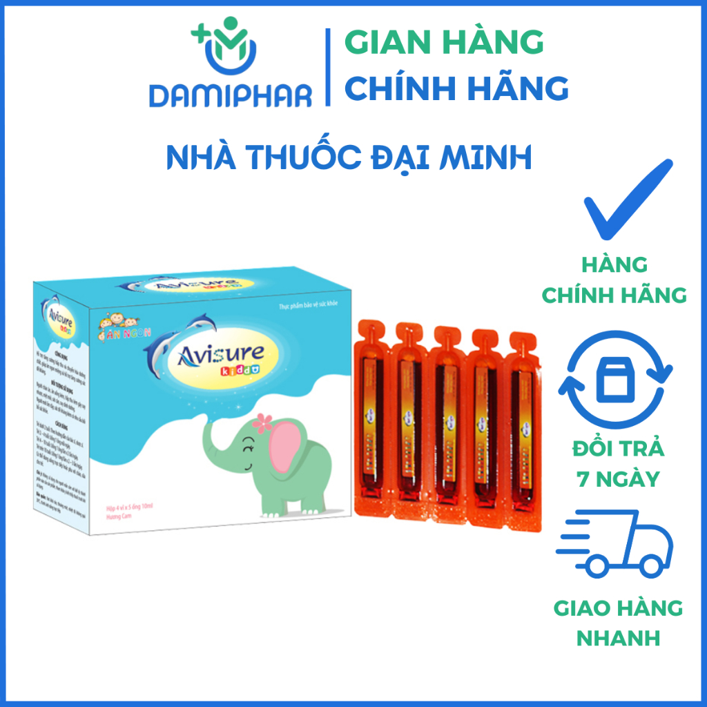 Avisure Kiddo Hộp 30 Ống - Siro Ăn Ngon Cho Bé