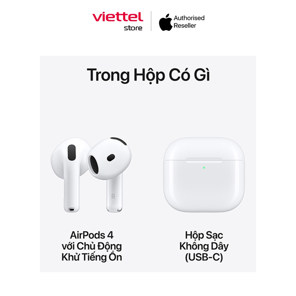 Tai nghe AirPods 4 Khử ồn chủ động Chính hãng | BigBuy360 - bigbuy360.vn