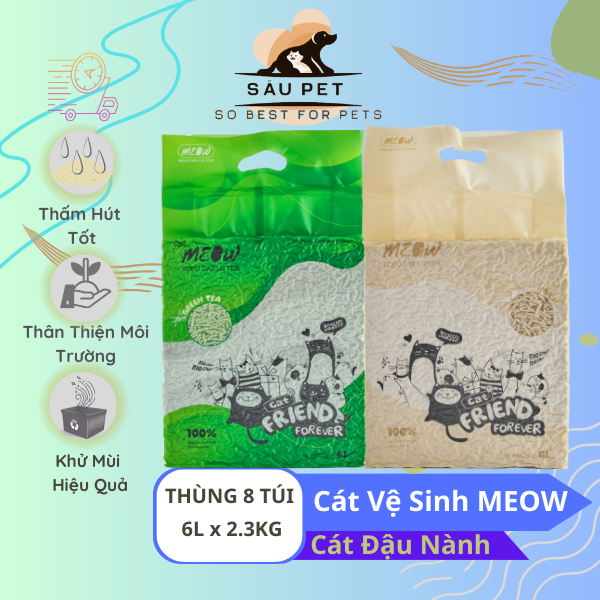 Cát vệ sinh cho mèo Cát mèo đậu nành Cát Meow