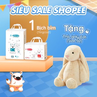 Bỉm Dán/ quần Yingcool size NB64/S60/M56/M50/L48/XL44/XXL42/XXXL40-(combo 1b tặng 1 thỏ JellyCat 50)