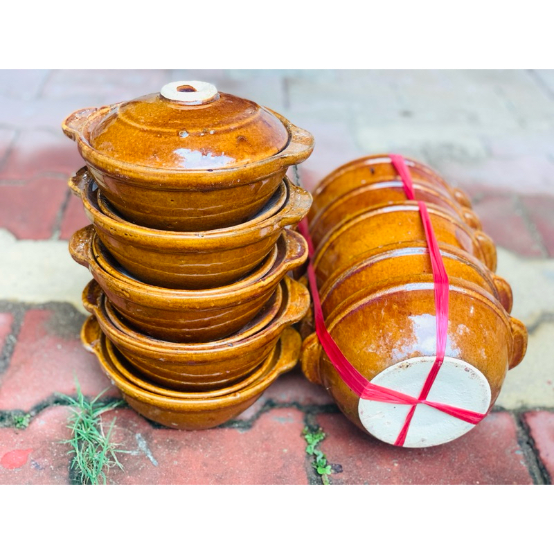 nồi đất size 17cm tráng men  ảnh thật 100%( giá 1 cái)