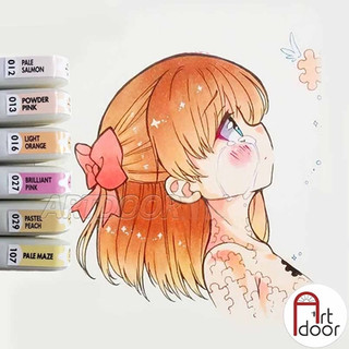 [ARTDOOR] Bút Marker HOLBEIN Maxon đầu brush mềm cây lẻ (full) - [xả kho]