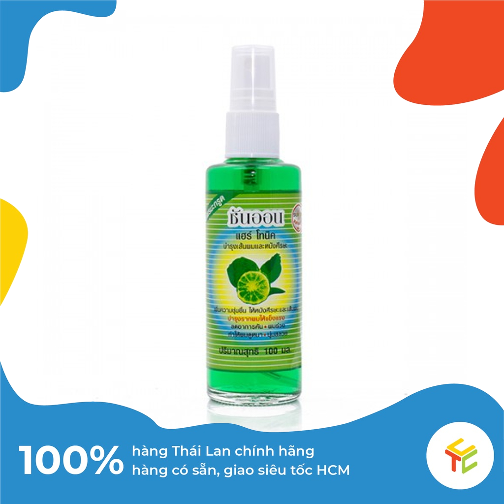 Dung dịch xịt dưỡng tóc Sun On Hair Tonic hương chanh hàng nội địa Thái