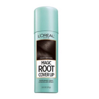 {Có sẵn } Chai xịt che phủ tóc bạc tạm thời L’oreal            Magic Root Cover Up 57g màu đen  & nâu đen