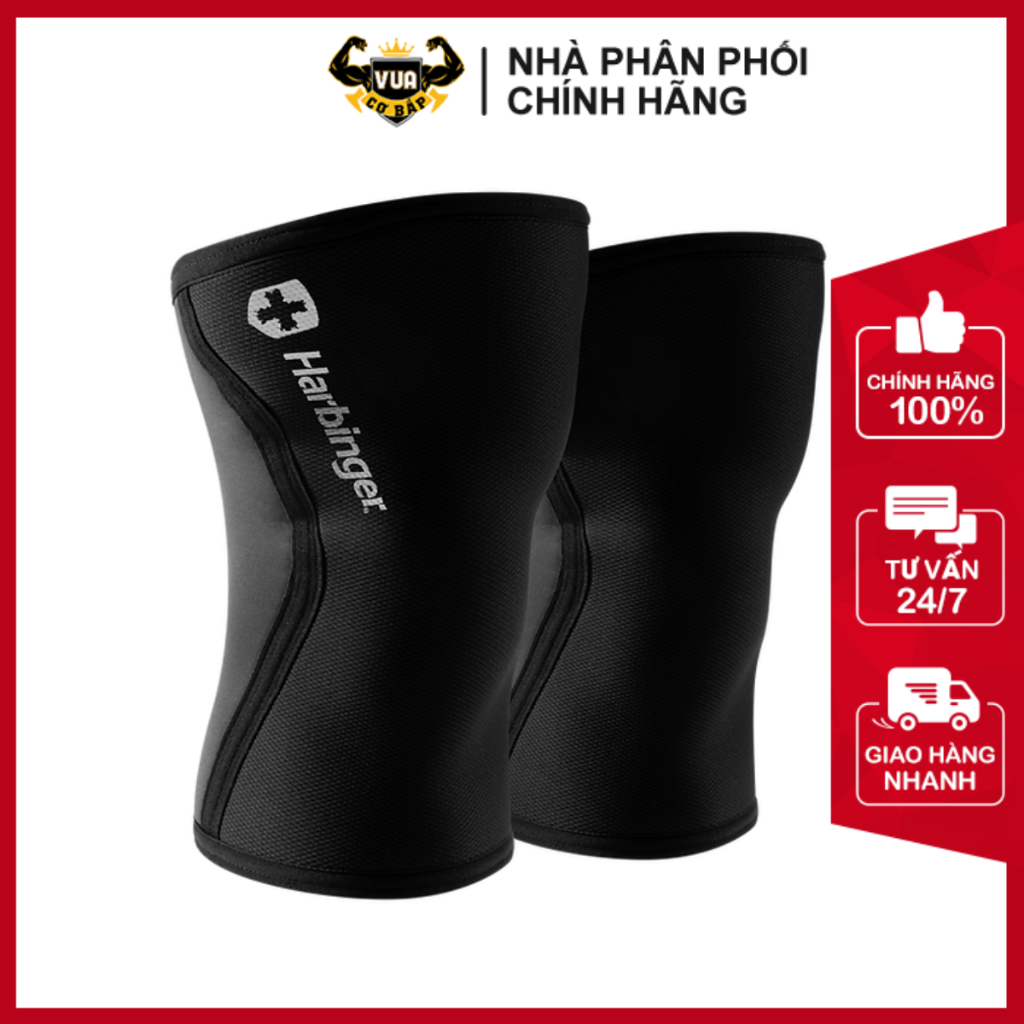 Xỏ Đầu Gối Tập Gym Harbinger Pro Knee Sleeves 7MM