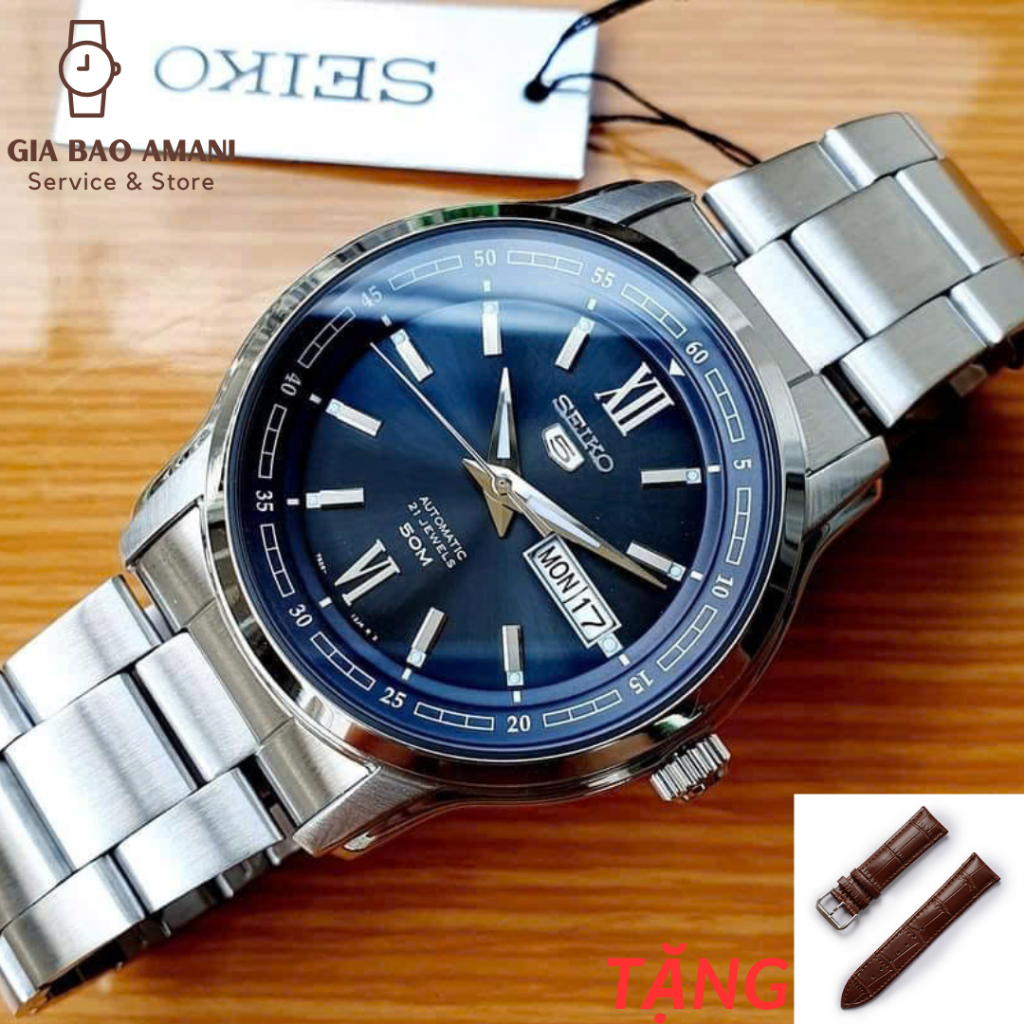 Đồng Hồ Nam SEIKO 5 Automatic SNKP17K1 Chính Hãng Tặng Dây Da Cao Cấp
