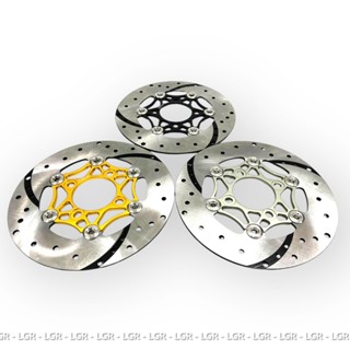 Đĩa Thắng Trước Hylos 220mm V1, 4 Lỗ, 6 Khoen Inox 304 Chính Hãng, Chất Lượng Lắp Mọi Dòng Xe