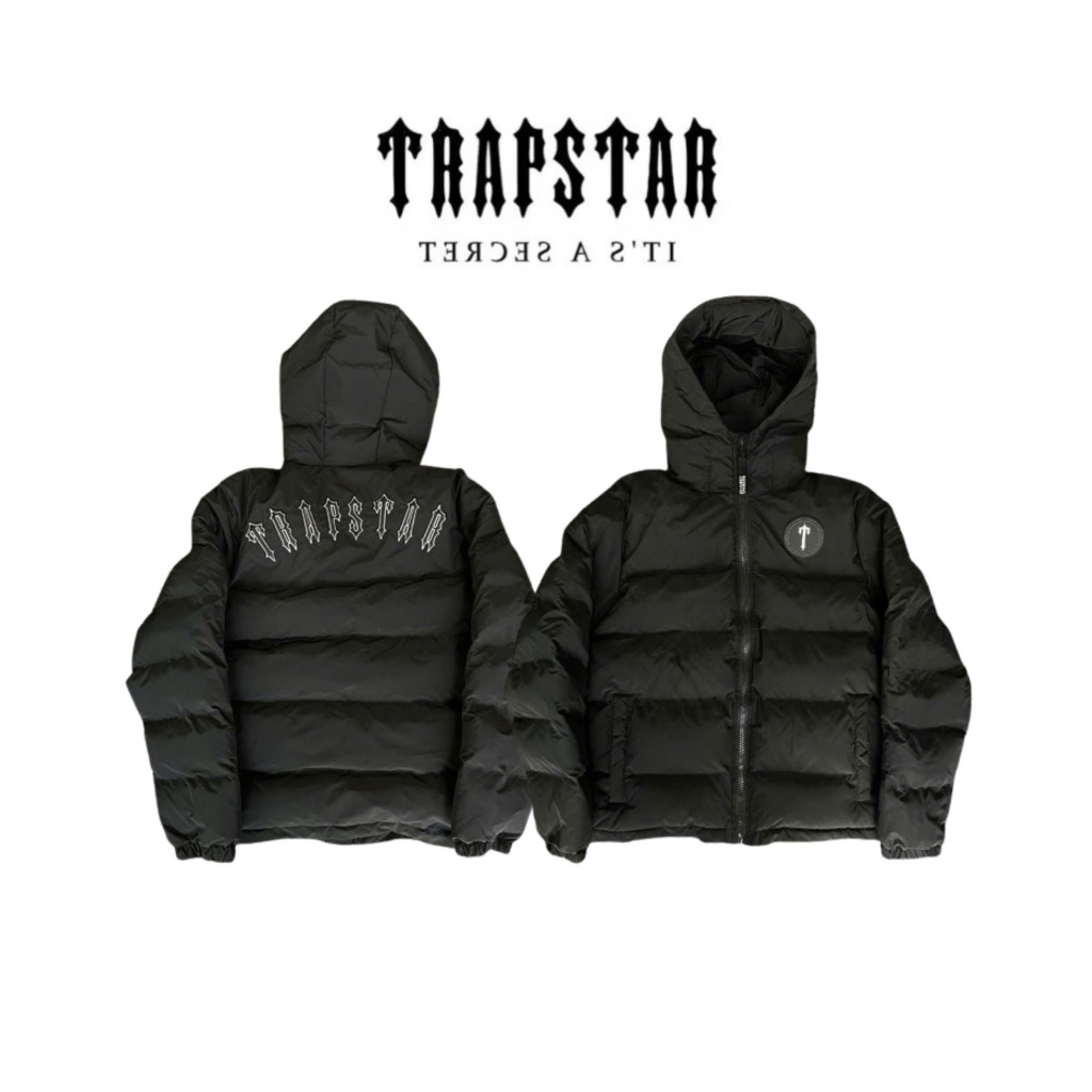 Áo khoác phao Trapstar London có mũ trùm đầu áo khoác mùa đông cho nam nữ cực chất - Trap001