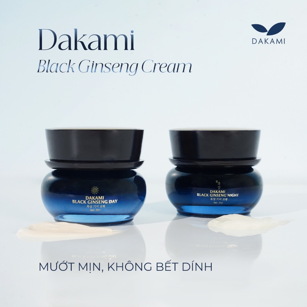 Combo Kem Dakami Sâm Đen Ngày và Đêm