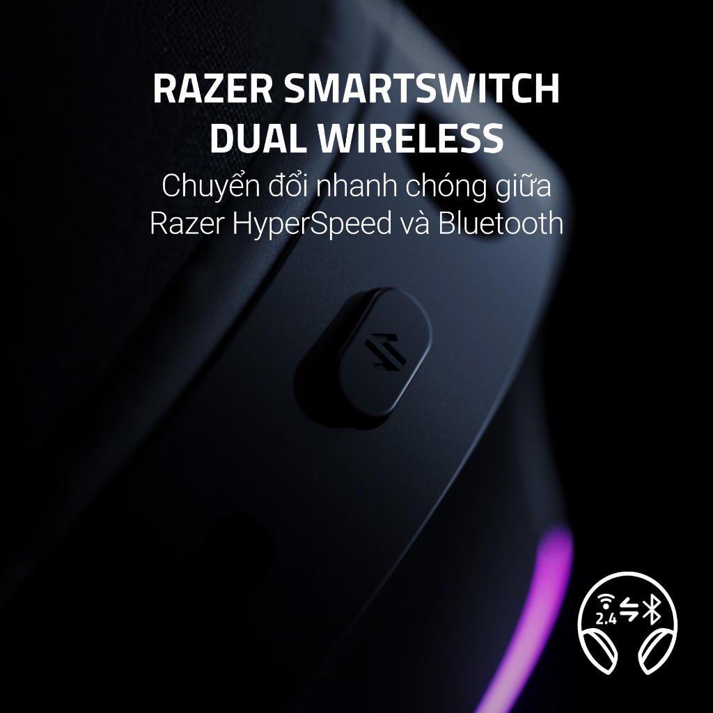 Tai Nghe Razer Barracuda X Chroma | SmartSwitch Dual Wireless | TriForce 40mm | Mic Tháo Rời | Led RGB | BigBuy360 - bigbuy360.vn