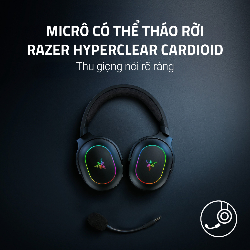 Tai Nghe Razer Barracuda X Chroma | SmartSwitch Dual Wireless | TriForce 40mm | Mic Tháo Rời | Led RGB | BigBuy360 - bigbuy360.vn