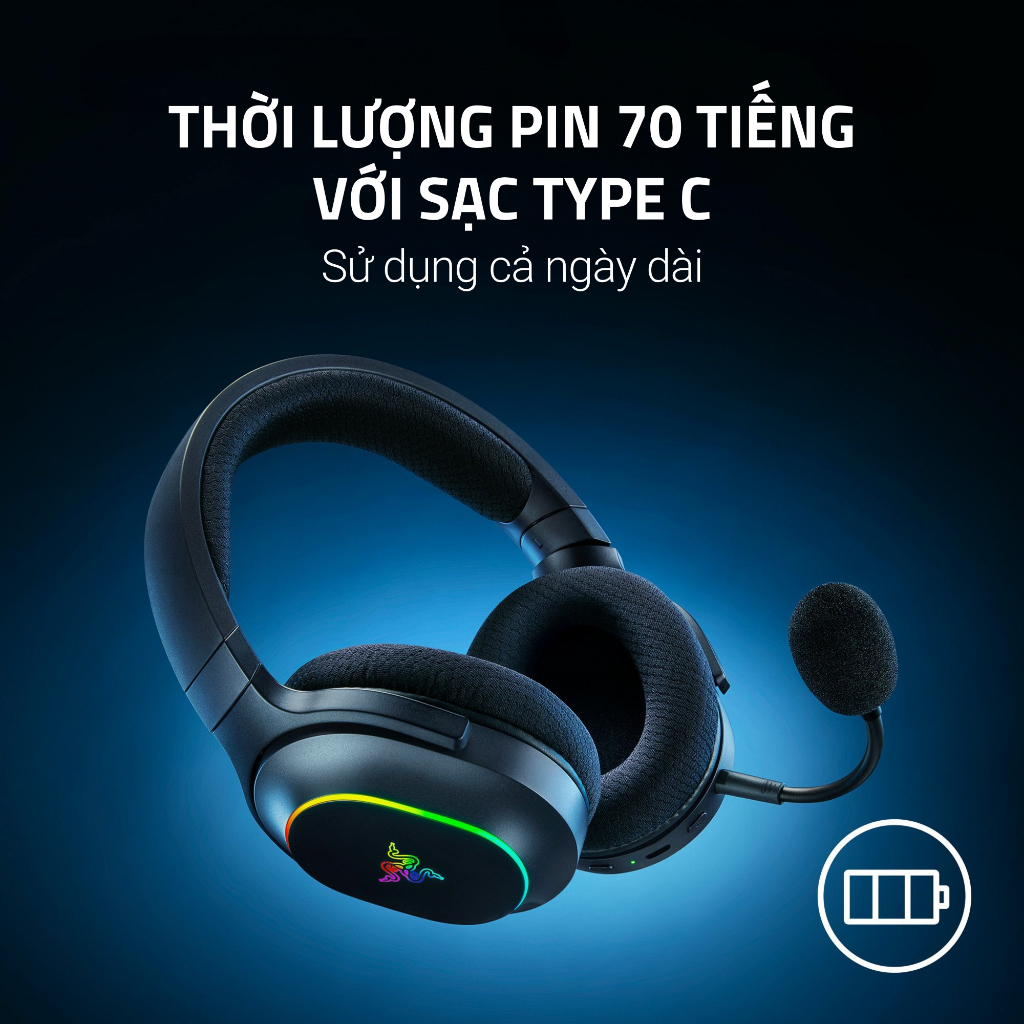 Tai Nghe Razer Barracuda X Chroma | SmartSwitch Dual Wireless | TriForce 40mm | Mic Tháo Rời | Led RGB | BigBuy360 - bigbuy360.vn