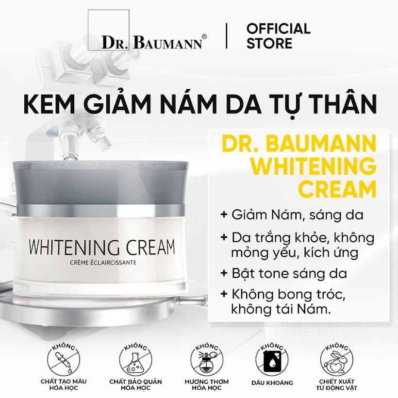 Kem cấp trắng da nám Whitening Cream Dr.Baumann 30ml
