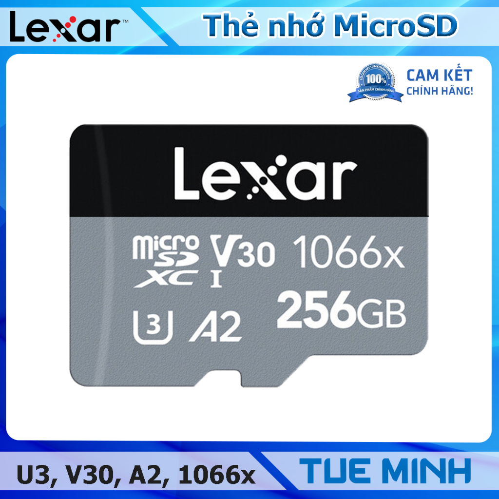 Thẻ nhớ Micro SD 256GB Lexar Professional 1066x - UHS-I,160MB/s U3