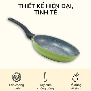 Chảo Chống dính Đáy từ Cao Cấp Ecoramic đáy từ (Size 20,24,26,28cm)