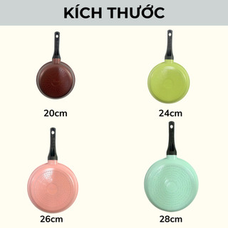 Chảo Chống dính Đáy từ Cao Cấp Ecoramic đáy từ (Size 20,24,26,28cm)