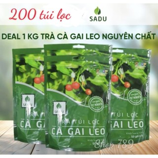 Trà cà gai leo túi lọc Sadu hạ men gan mát gan, hỗ trợ gan nhiễm mỡ, men gan cao 4 bịch x 250g