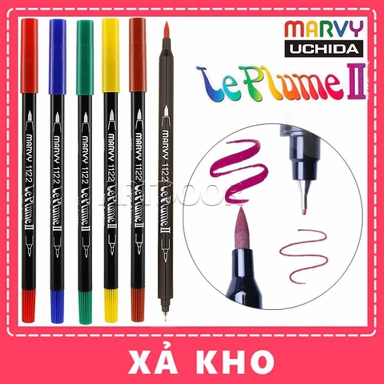 [ARTDOOR] Bút màu đầu cọ MARVY LePlume Brush (full) - [xả kho]