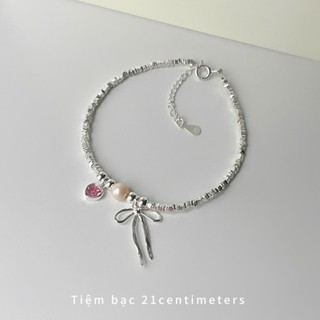 Lắc tay bạc Nơ tim ngọc trai, Lắc tay Tiệm bạc 21Centimeters