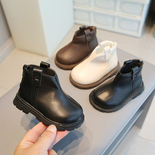 Bốt da PU cho bé gái, bé trai cổ cao đế chống trượt size 15-25 mã G38