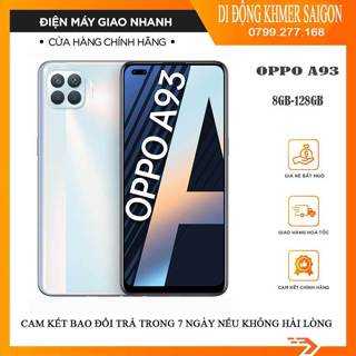 Điện thoại Oppo A93 Ram 8GB bộ nhớ 128GB máy zin chính hãng đẹp full chức năng tặng kèm 1 ốp lưng