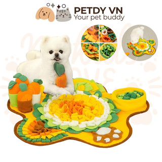 Vườn rau củ cầu vồng thảm đồ chơi huấn luyện, nosework cho thú cưng chó mèo