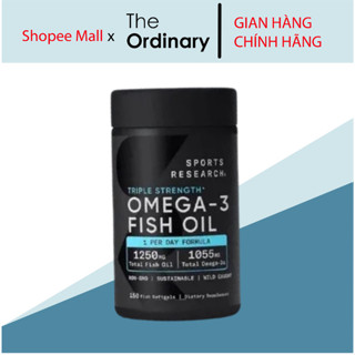 Dầu cá Sports Research SR Omega-3 Fish Oil Triple Strength 150 viên