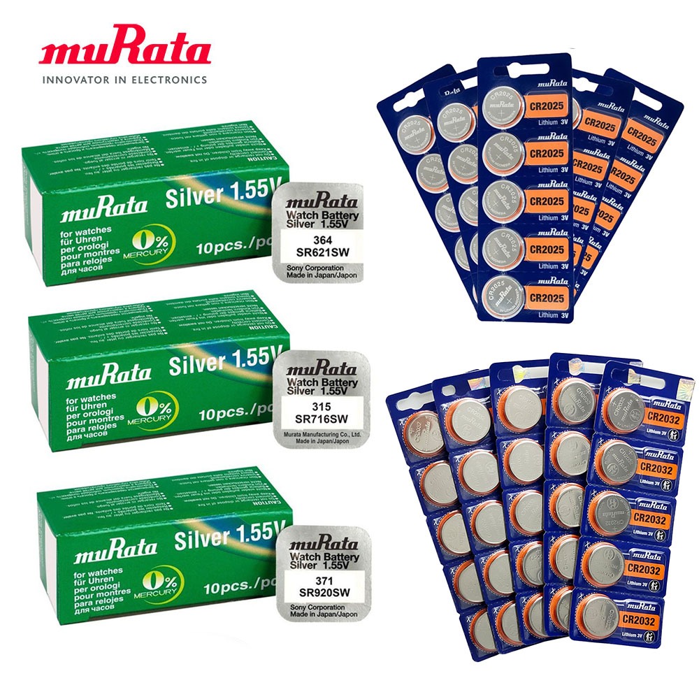 Pin đồng hồ đeo tay chính hãng muRata - loại đóng vỉ 1 viên