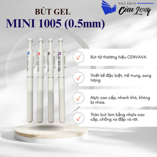 Bút Gel 2 đầu bi cao cấp Cenvava Mini - 1005