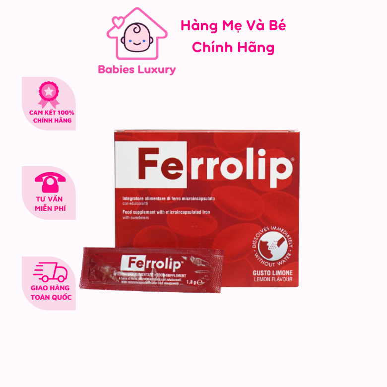 Sắt Bầu Sinh Học Ferrolip Liposome Bổ Sung Sắt Cho Mẹ Bầu Và Người Thiếu Máu Thiếu Sắt