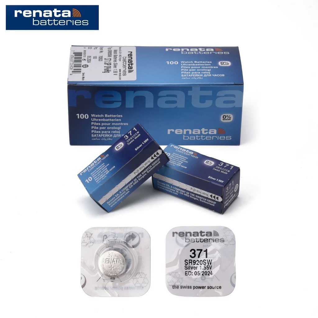 Pin đồng hồ đeo tay chính hãng Renata Thụy Sĩ - loại đóng vỉ 1 viên