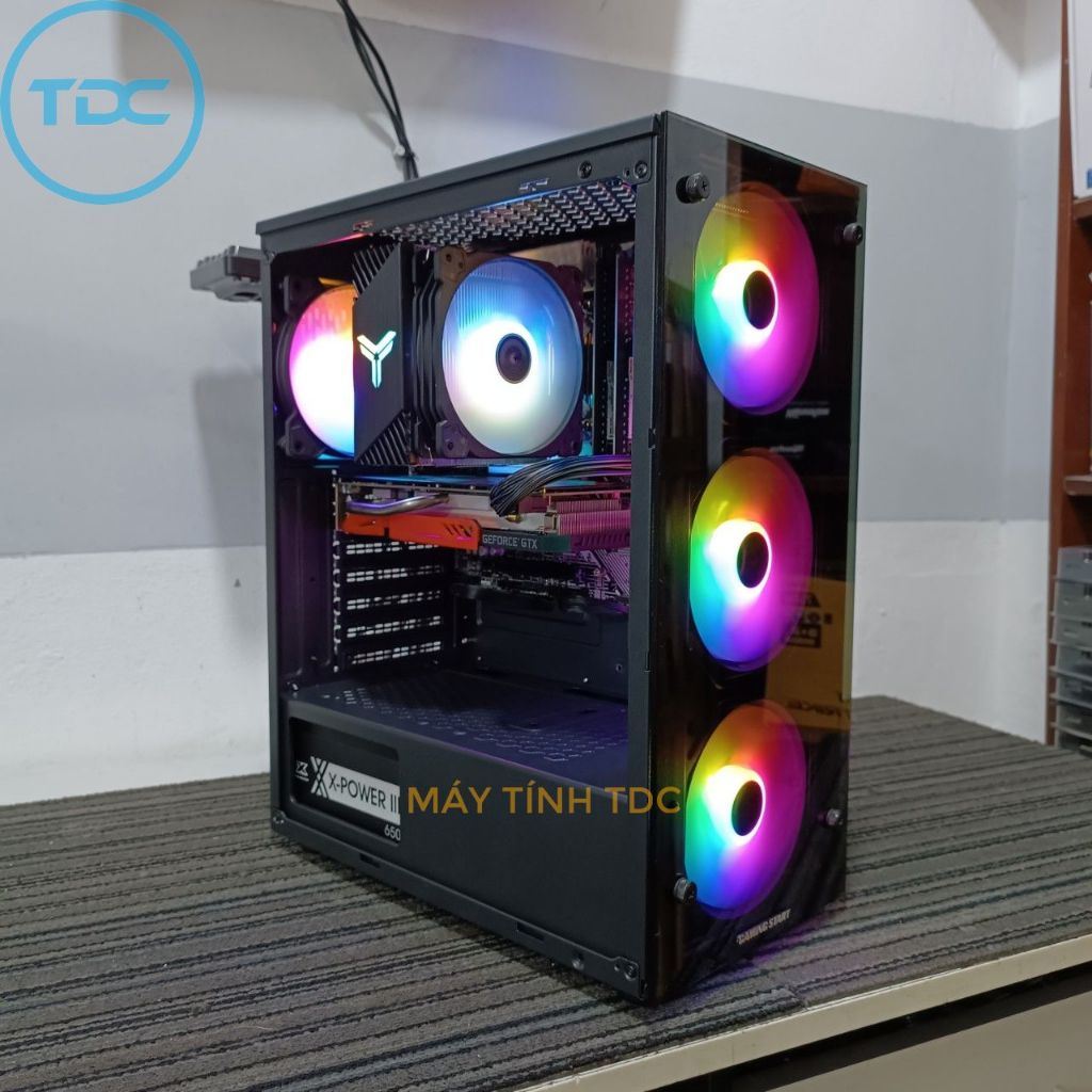 Vỏ máy tính (Vỏ case) Gaming Start 2 mặt kính ( sẵn 3 fan trước)