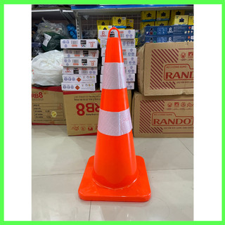 Chóp giao thông PVC cam Rodo 2 dây phản quang trắng 70cm - Giá rẻ, chất lượng, được đổi trả