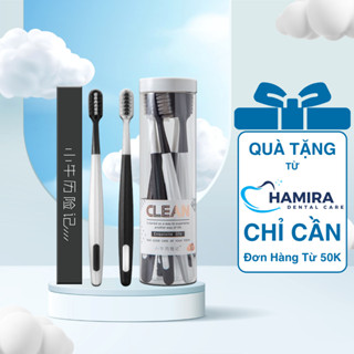 Hộp 6 bàn chải đánh răng HAMIRA siêu mềm mỏng mịn, bảo vệ nướu, làm sạch từng kẽ răng