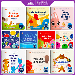 Sách Ehon - Phát Triển Tư Duy Cho Bé 0 - 6 Tuổi - Combo 10 Quyển Sách Song Ngữ Việt - Anh