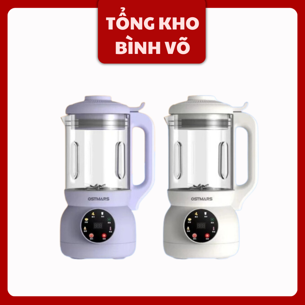 Máy làm sữa hạt OSTMARS 1000ML cối thủy tinh- máy nấu sữa hạt