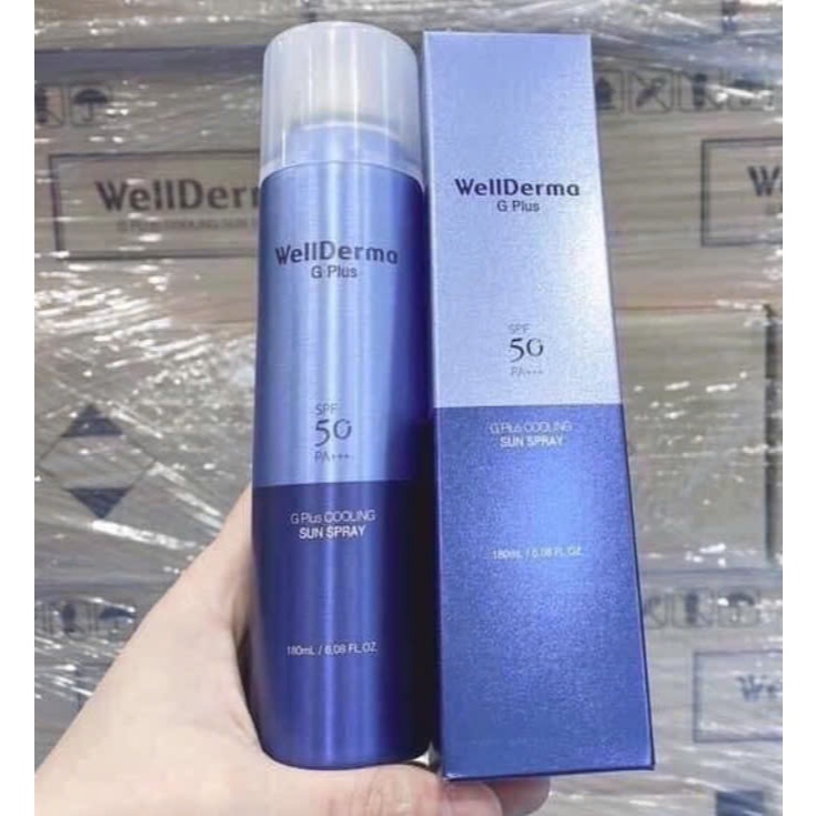 XỊT CHỐNG NẮNG WELLDERMA G PLUS COOLING SUN SPRAY SPR 50PA+++