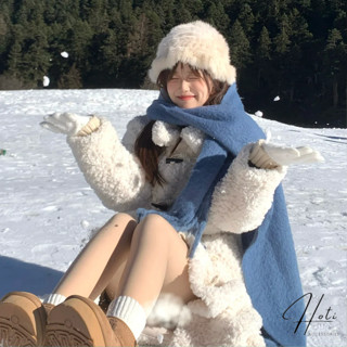 Khăn Quàng Cổ Bông Hàn Quốc, Khăn Choàng Cổ Siêu Ấm Họa Tiết Trơn Unisex Nhiều Màu Sắc Size  230cm - HOTI- Mã LN102