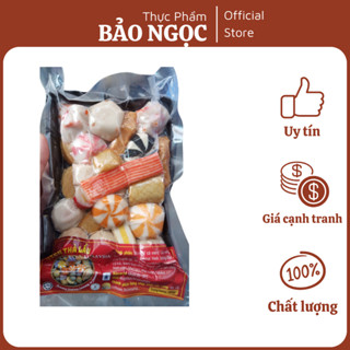 Combo viên thả lẩu, viên chiên mix 20 vị malaysia (500 Gr) - cá viên, phô mai, trứng cua, tôm hùm